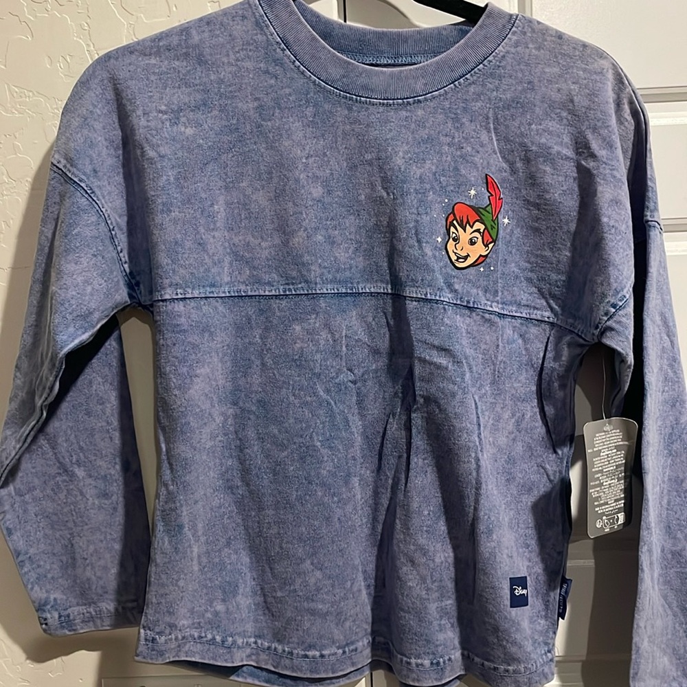 NEW 2023 Disney Parks Walt Disney’s Peter Pan Navy Spirit Jersey Youth M 7/8